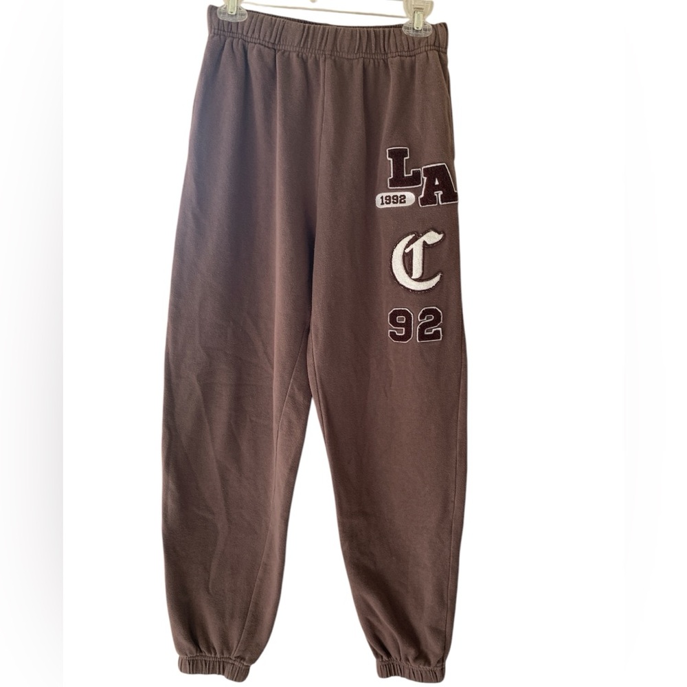 Garage Brown Joggers with Elastic Cuffs